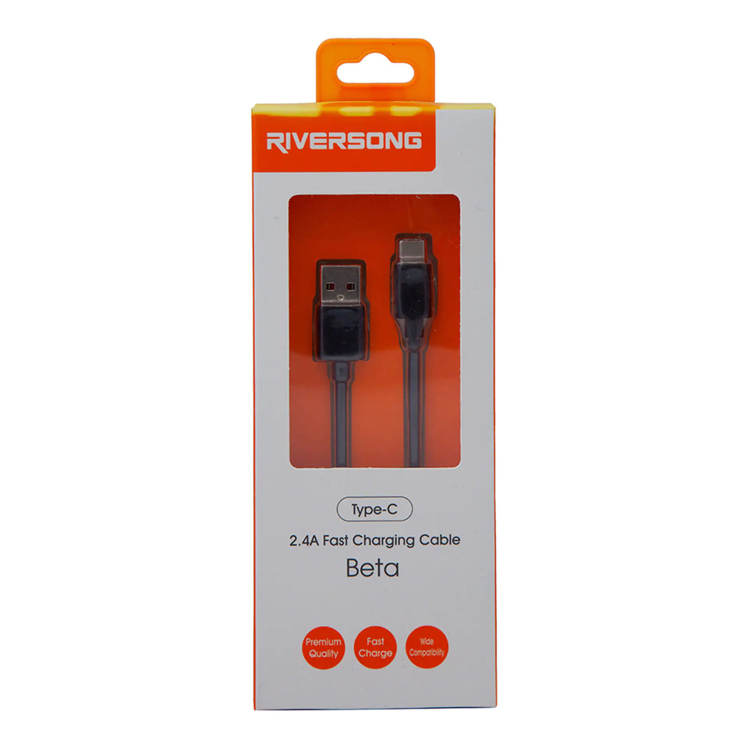 Riversong Type-C Fast Charging Cable Beta (1m)- Black
