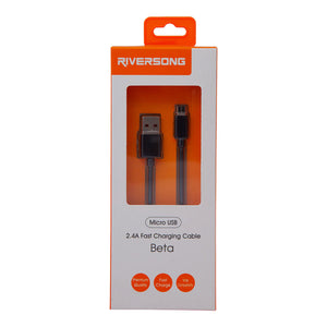Riversong Micro USB Fast Charging Cable Beta(1m)- Black