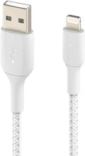 Load image into Gallery viewer, Belkin Boost Charge  Braided USB - A to  Lightning Cable -1m / White
