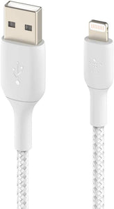Belkin Boost Charge  Braided USB - A to  Lightning Cable -1m / White