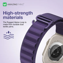Load image into Gallery viewer, Amazingthing TITAN SPORT Metal Loop Band for  Apple Watch (Ultra 49mm)/45/44/42mm- Purple
