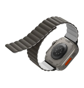 UNIQ Revix Reversible Apple Watch Strap (49/45/44/42mm )- Gray/ Dove White