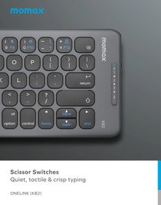 Momax ONELINK Folding Portable Wireless Keyboard KB2