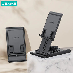 USAMS  Folding Desktop Stand For Phones- Black