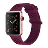 More.Plus Apple Watch Silicone Sports Strap(42/44 MM)-BURGANDY
