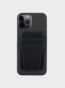 Uniq LYFT Slim Magnetic Phone  Stand  and Card Holder-Ink Black