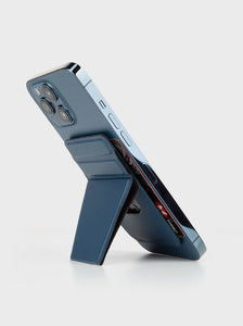 Uniq LYFT Slim Magnetic Phone  Stand  and Card Holder-Nautical Blue