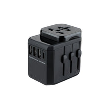 Load image into Gallery viewer, Blupebble Passport One World Travel Adapter Pouch-TVL001-Black
