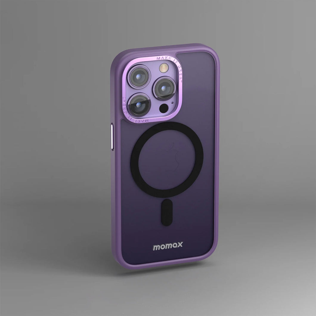 Momax Hybrid Case Magnetic Protective Case for( iPhone 14 Pro ) - Purple