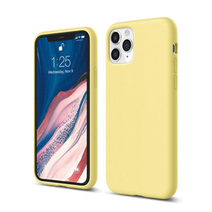 MONS Liquid Silicone Case iPhone 11 Pro - Light Yellow