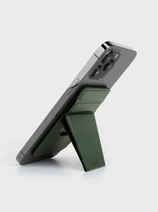 Uniq LYFT Slim Magnetic Phone  Stand  and Card Holder-Pine Green