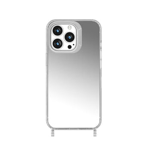 AmazingThing Advantage Crossbody Case w/ Green Lanyard for iPhone 13 Pro- Clear