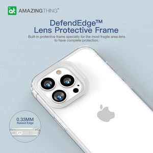 AmazingThing Advantage Crossbody Case w/ Green Lanyard for iPhone 13 Pro- Clear