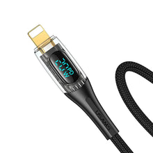 Load image into Gallery viewer, Usams 2023 New Type-C To Lightning Type C Charge Cable 1.2M -Black
