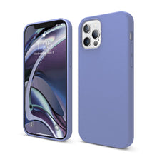 Load image into Gallery viewer, MONS Liquid Silicone Case for iPhone (12/12pro)(12PROMAX)-LAVANDER GRAY
