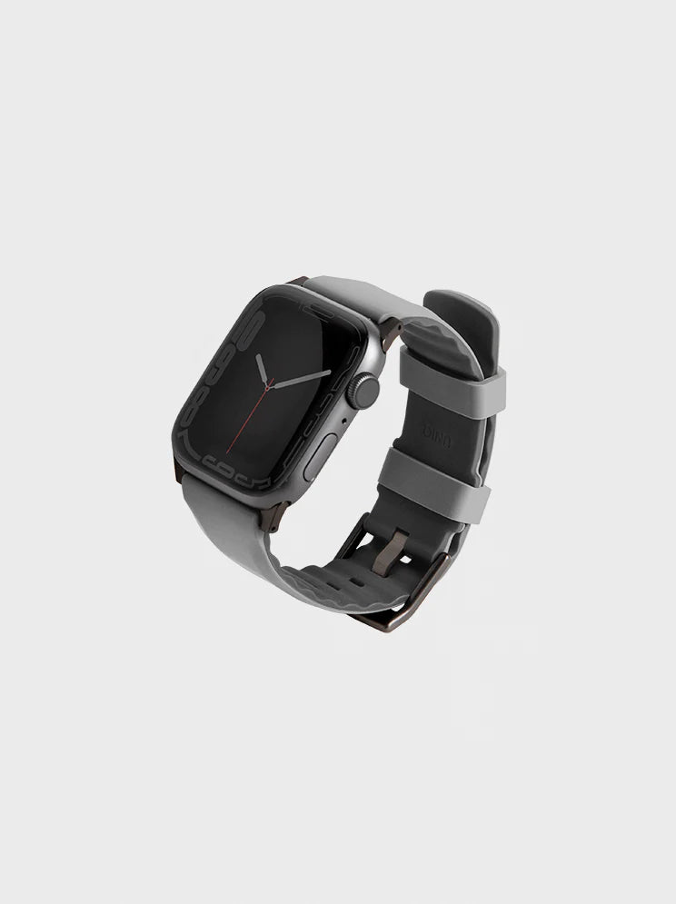 Uniq Linus Airosoft Silicone Strap for Apple Watch 45/44/42mm - Chalk Grey