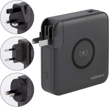 Load image into Gallery viewer, MOMAX 3 in 1 Power Adapter Set Q.Power Plug USB Wall Charger + PD &amp; QC 3.0-Black
