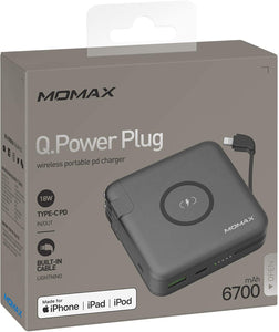 MOMAX 3 in 1 Power Adapter Set Q.Power Plug USB Wall Charger + PD & QC 3.0-Black