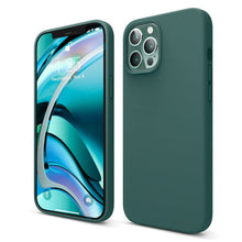 Load image into Gallery viewer, MONS Liquid Silicone Case for iPhone (12/12pro)(12PROMAX)-MIDNIGHT GREEN
