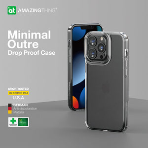 AMAZINGTHING Minimal Drop-Proof Case For iPhone 13 PRO  - CLEAR