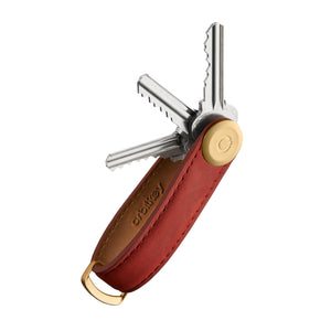 Orbitkey Crazy Horse Leather Key Organiser-MAPLE RED