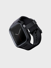 Load image into Gallery viewer, Uniq Monos 2-in-1 Strap with Hybrid Case for Apple Watch 45/44mm - Midnight Black
