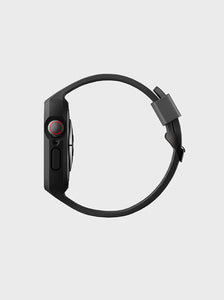 Uniq Monos 2-in-1 Strap with Hybrid Case for Apple Watch 45/44mm - Midnight Black