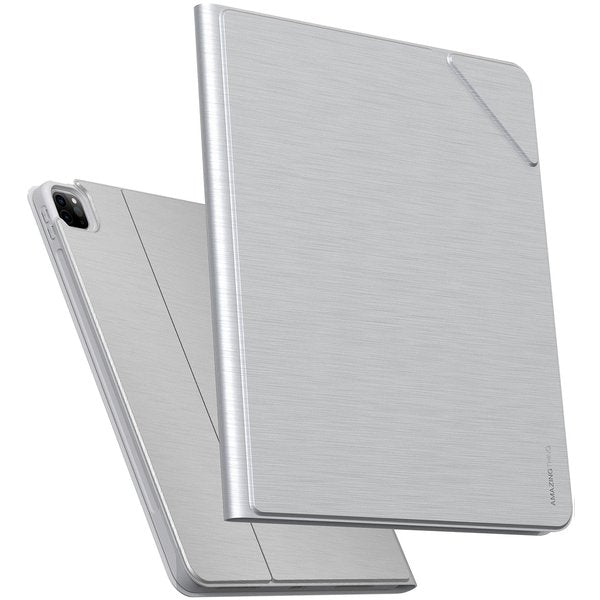 Amazing Thing Antibacterial Opal Folio  For  Ipad Pro 12.9 Inch (2021)-Silver