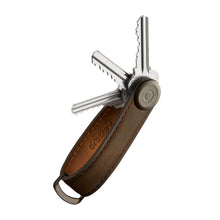 Load image into Gallery viewer, Orbitkey Crazy Horse Leather Key Organiser-Oak Brown / Brown
