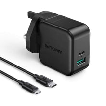 Load image into Gallery viewer, RAVPower 2-Pack PD Pioneer Wall Charger Combo 20W - Black
