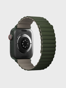 UNIQ Revix Reversible Apple Watch Strap (49/45/44/42mm) -Pinegreen/Taupe