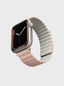 UNIQ Revix Reversible Apple Watch Strap (41/40/38mm )-Pink/Beige