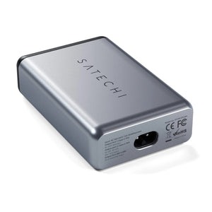 SATECHI - TRAVEL CHARGER - 4 PORTS - 75W PD (2 X USBC - 2 USBA) - SPACE GRAY