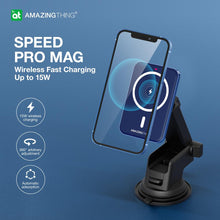 Load image into Gallery viewer, AmazingThing Speed Pro [15W] Magsafe  Car Charger - Black
