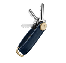 Load image into Gallery viewer, Orbitkey 2.0 Saffiano Leather Key- Oxford Navy
