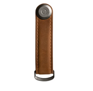 Orbitkey Crazy Horse Leather Key Organiser - Chesnut Brown