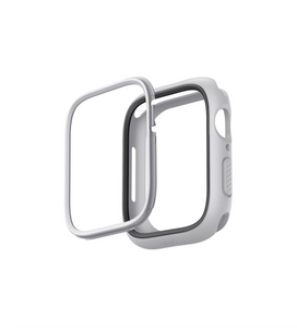 Uniq Moduo Case with Interchangeable PC Bezel for Apple Watch 45/44mm - Stone Grey