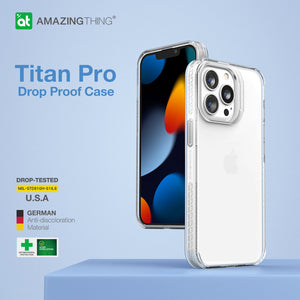 AMAZINGTHING Titan Pro Drop-Proof Case For iPhone 13 PRO MAX-BLACK