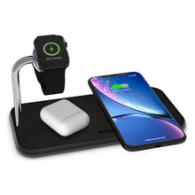 Load image into Gallery viewer, ZENS Dual and Watch Aluminium Wireless Charger - Black
