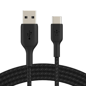 BELKIN Boost Charge USB-C to USB-A Braided Cable (3M)- Black