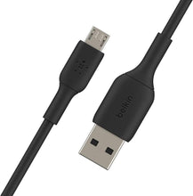 Load image into Gallery viewer, Belkin Colour Range Micro Cable (2m)- Black
