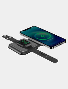 Bazic GoMag Trio 3 in 1 Foldable Magnetic Wireless Charger - Gray