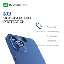 Load image into Gallery viewer, Amazing Thing  AR Lens Defender for iPhone 12 Pro (Alaskan Blue)
