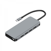 Wiwu Alpha 12 in  1 Type C Hub Multi-Function Adapter Portable Mini Size - Gray