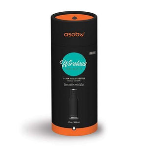 Asobu Wireless Double Wall Insulated Stainless Steel Water Bottle with a Speaker Lid 17 Ounce - Turquoise