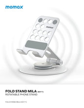Load image into Gallery viewer, Momax Fold Stand Mila Rotatable Phone Stand K11- Silver
