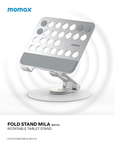 Momax Fold Stand Mila Rotatable Tablet Stand- Black