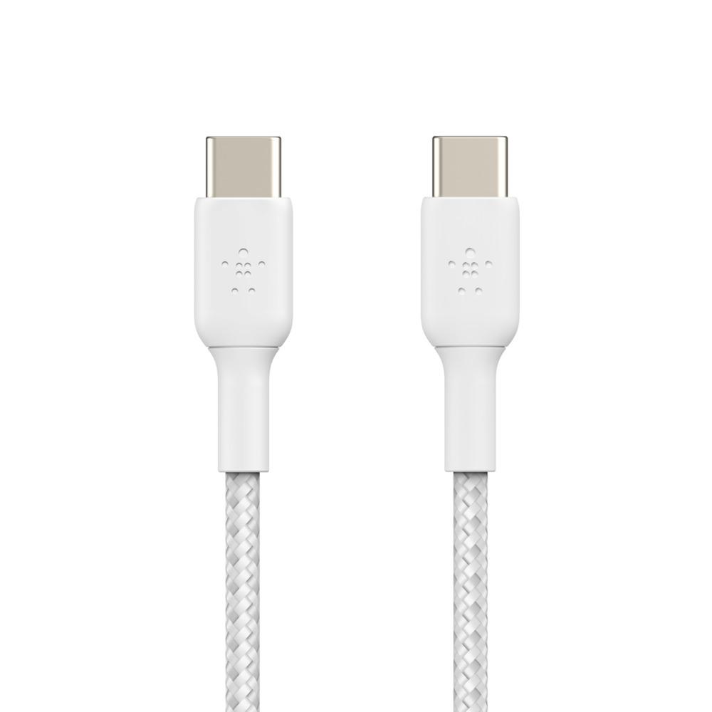 BELKIN Boost Charge USB-C to USB-C Braided Cable 1m-WHITE