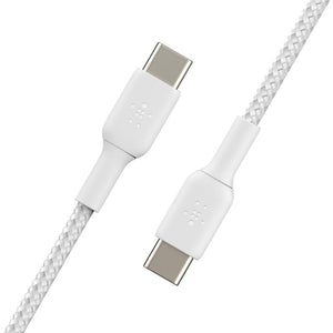 BELKIN Boost Charge USB-C to USB-C Braided Cable 1m-WHITE