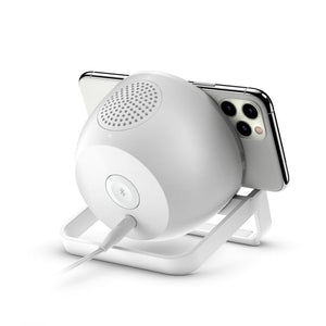 Belkin BoostCharge Wireless Charging Stand 10 W + Bluetooth Speaker -white